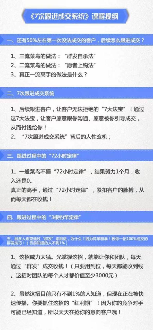 图片[2]-7次 跟进 成交系统：简单粗暴成交技巧，目前知道的人不到1% - 智识科技网-智识科技网