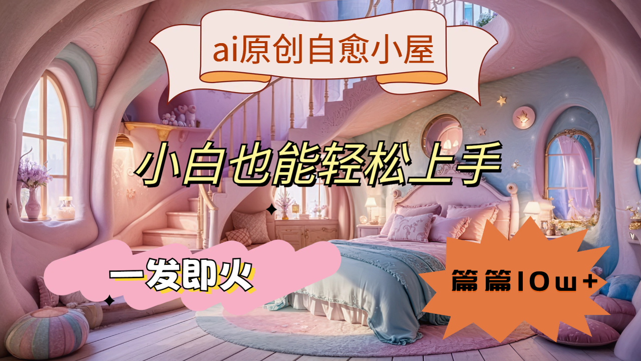 ai原创治愈小屋，小白也能轻松上手，一发即火，篇篇10w+ - 智识科技网-智识科技网