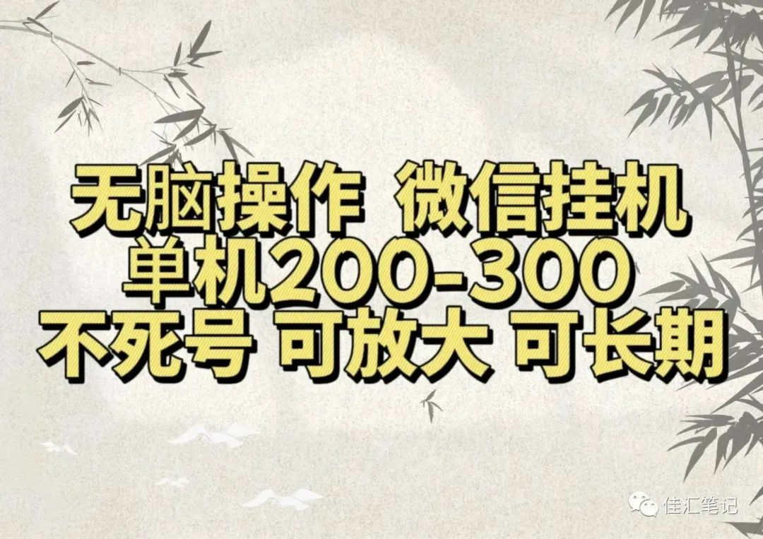无脑操作微信视频号挂机单机200-300一天，不死号，可放大，工作室实测 - 智识科技网-智识科技网