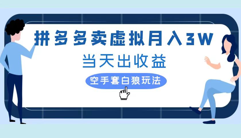 拼多多虚拟项目，单人月入3W+，实操落地项目 - 智识科技网-智识科技网