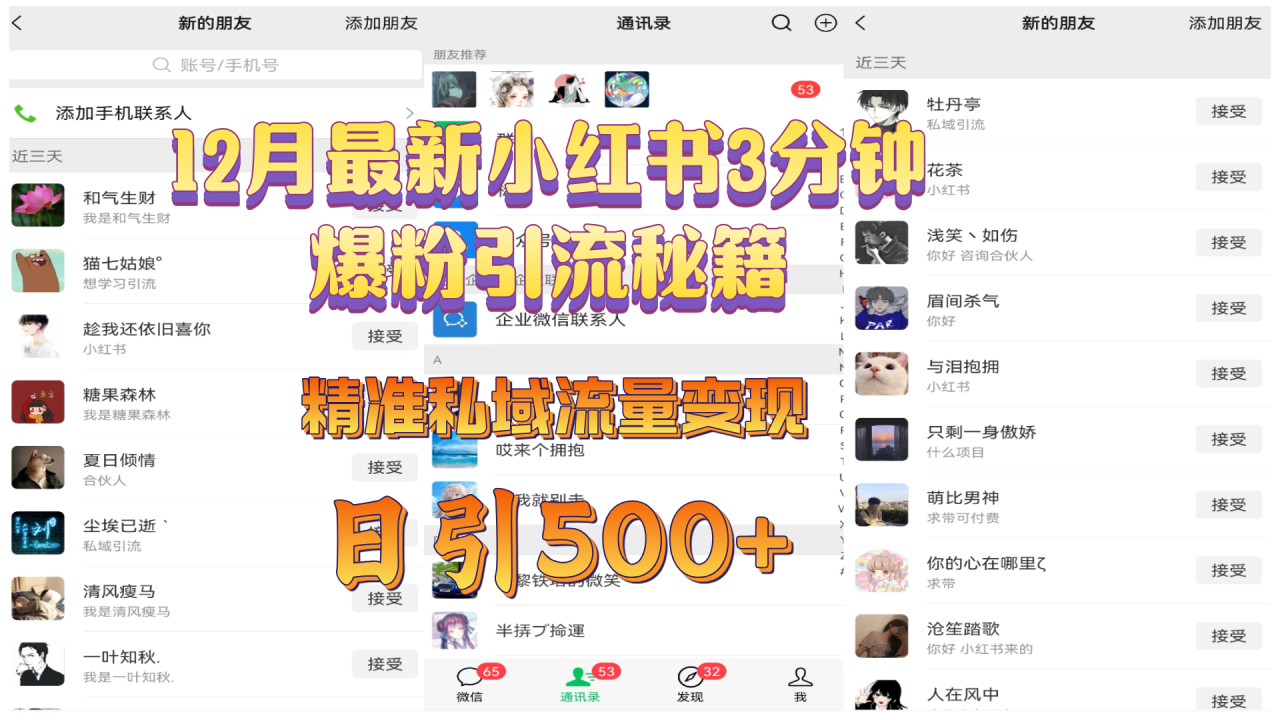 12月最新小红书3分钟爆粉引流秘籍，精准私域流量变现 日引500+ - 智识科技网-智识科技网