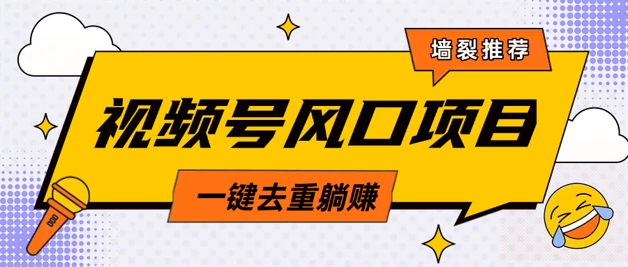 视频号风口蓝海项目，中老年人的流量密码，简单无脑，一键去重，轻松月入过万 - 智识科技网-智识科技网