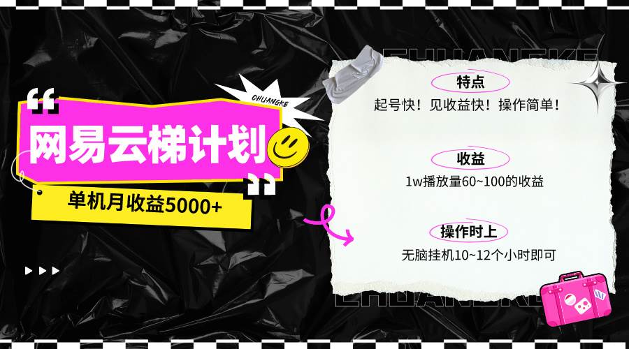 最新网易云梯计划网页版，单机月收益5000+！可放大操作 - 智识科技网-智识科技网