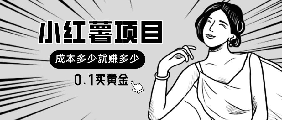 小红薯暴力项目，0.1买黄金。操作简单，日入无上限，可无限扩大。 - 智识科技网-智识科技网