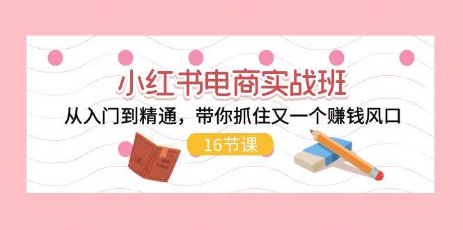 小红书电商实战班，从入门到精通，带你抓住又一个赚钱风口（16节） - 智识科技网-智识科技网